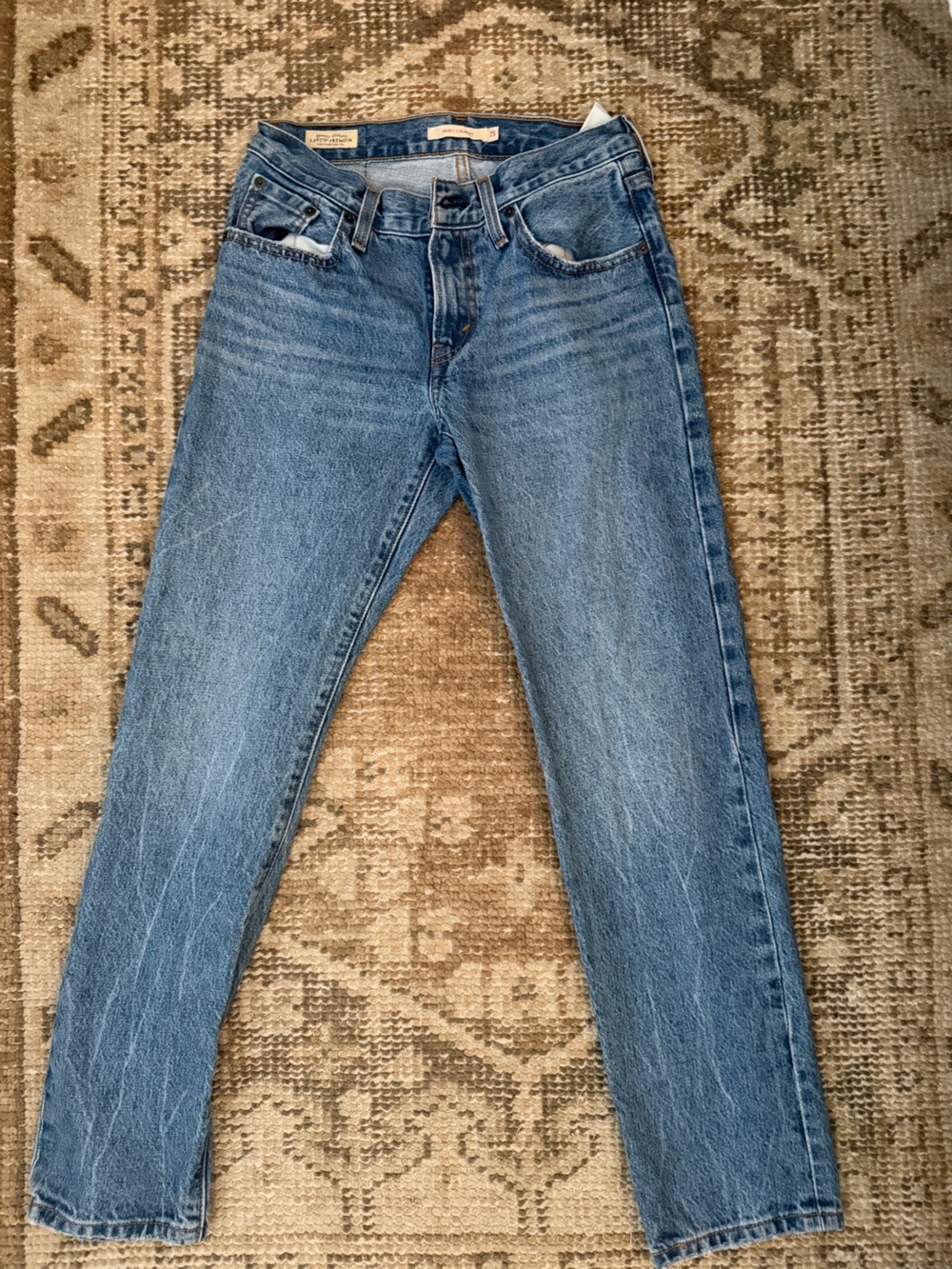 Classic Light Blue Straight-Leg Jeans